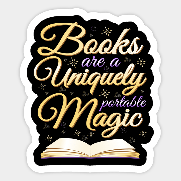 Books Are A Uniquely Portable Magic Sticker by SiGo